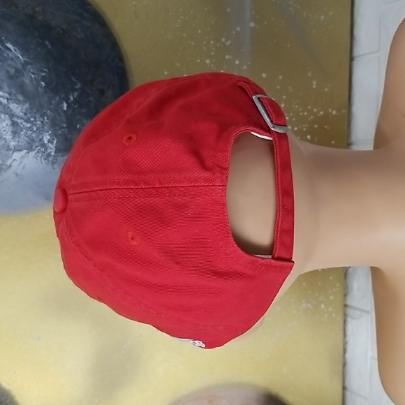 Vintage Memphis Retro Scrip tigers Adidas Dad Hat - Red - Picture 3 of 5